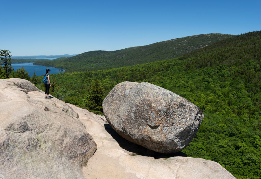 Hiking, Acadia National Park, Bubble Rock