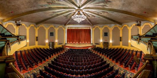 Geddy's: Bar Harbor Ghostly Tales, The 1932 Criterion Theater, Bar Harbor, Maine , Photo of the interior (today)