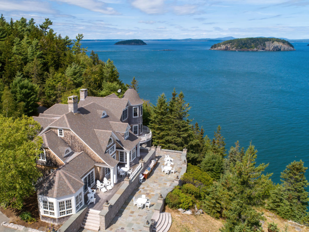 Geddy's Blog on Mount Desert Island real estate, featuring $8.4 million property in Bar Harbor with panoramic ocean views.