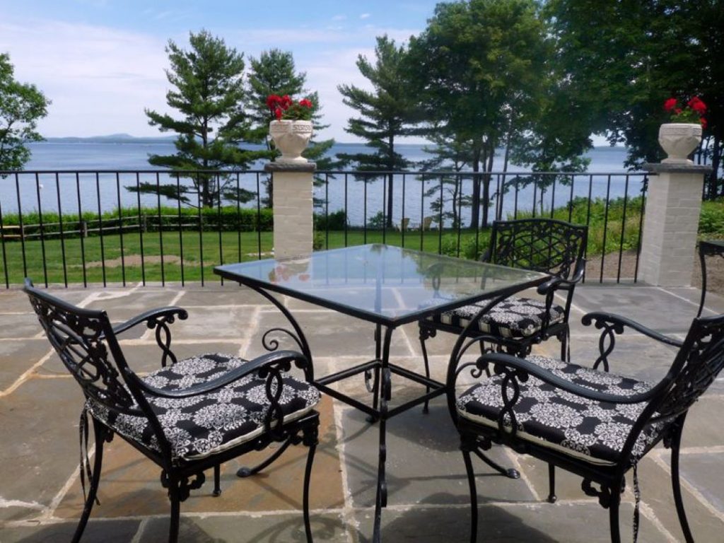 Airbnb rental, The Bayview in Bar Harbor, Maine, Mount Desert Island, the elegant Vanderbilt Estate overlooks Frenchman Bay.