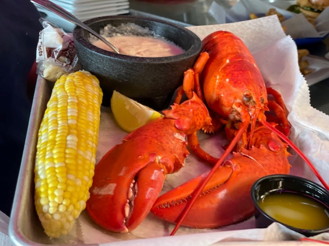 Geddy's Bar Harbor Lobster Bake, Bar Harbor, Maine, Mount Desert Island. World-Famous Geddy's seafood and lobster restaurant.